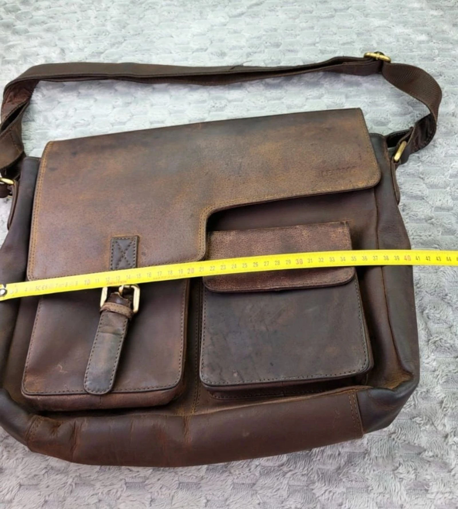 LEABAGS Leather Messenger Bag Vintage Retro Style 2000s – photo 19